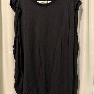 Torrid Black Ruffle Sleeve Top
